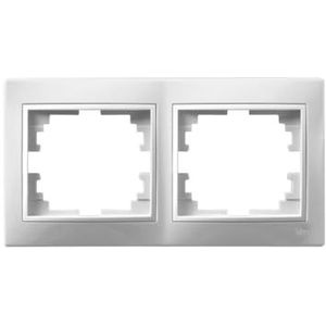 Elektrische mechanismen – serie Europa – ERP72U frame met 2 elementen, wit, serie Europa