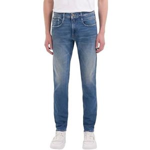 Replay Anbass Stretch jeans voor heren, slimfit, 009 Medium Blauw