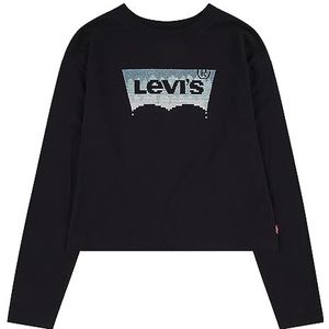 Levi's Lvg Meet and Greet 4ej159 glitter knuppel T-shirt meisje, Kaviaar