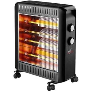 Melchioni Family MAGMA, Draagbaar elektrisch kwartsfornuis met wielen en handvat, elektrisch buitenfornuis met instelbaar vermogen 1100 W/2200 W, oververhittingsbeveiliging