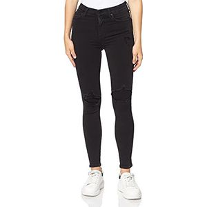 Seven for all Mankind International SAGL Skinny jeans voor dames, Zwart (Slim Illusion Luxe Gravity Distressed 0lj)