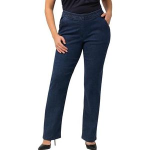 Ulla Popken Marlene Denim, Mandy, donkerblauw, 52 dames, Blauw