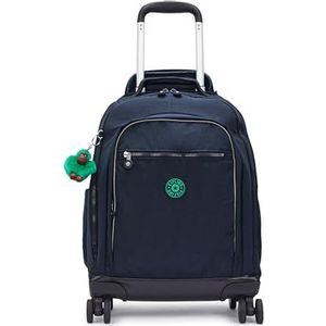 Kipling New Zea, Kids Large 4 Wheeled ergonomische rugzak, Blauw Groen Bl, New Zea