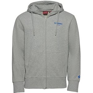Superdry Code Core Sport Zip Hood Sweatshirt voor heren, grijs (Grey Marl), XXL, Grijs (Grijs Marl)