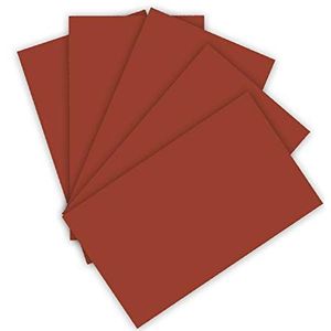 folia 614/50 74, DIN A4 fotokarton 300 g/m², 50 vellen, roodbruin, voor het knutselen en creatief vormgeven van kaarten, vensterafbeeldingen en voor scrapbooking