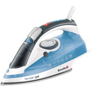 Breville elektrisch stoomstrijkijzer wit en blauw