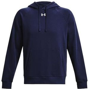 Under Armour Rival fleece hoodie voor heren, technisch blauw (432)/onyx wit, maat L