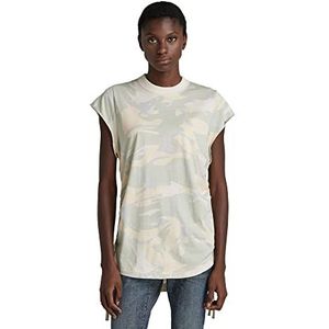 G-STAR RAW Lash Tape Ao Cap SL T-shirt voor dames, meerkleurig (Whitebait Woodland Camo C340-d213)
