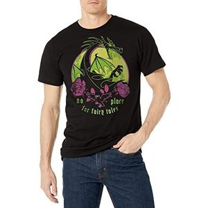 Disney Villains Dragon Three Tone Young T-shirt voor heren, korte mouwen, zwart, L, SCHWARZ