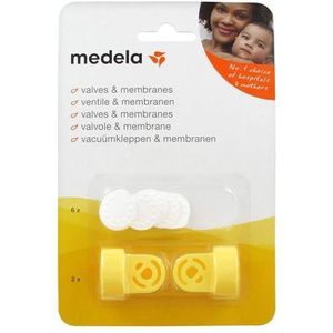 Medela Reserveonderdelen voor melkpomp, set met 2 ventielen en 6 membranen