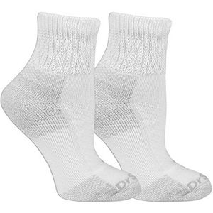 Dr. Scholl's Advanced Relief 2 paar casual sokken voor dames (2 stuks), Wit.