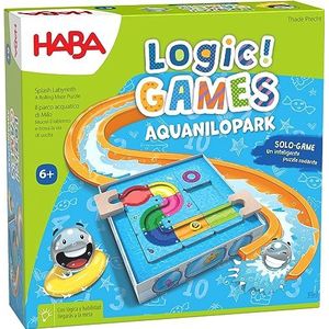 HABA 306827 - Logic! Games - AquaNiloPark, logica solitaire kinderspel, zelfcorrigerend. 4 jaar meer