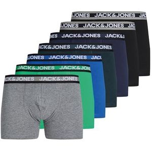 Jack & Jones Jacadrian Trunks Boxershorts voor heren, 7 stuks, zwart/verpakking: Holly Green - Magical Forest - zwart - Blue Lolite - Dgm - Navy Blazer