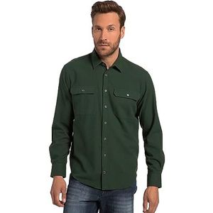 JP 1880 Flanell, Langarm, Kentkragen, Modern Fit Hemden, vert foncé, L