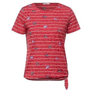 Cecil t-shirt dames, burn out rood
