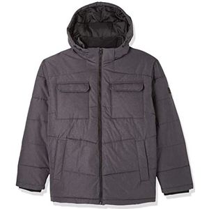 JACK&JONES PLUS Jjbrady Puffer Ps Down herenjas, donkergrijs melange, 5XL, donkergrijs gemêleerd