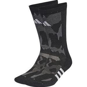 adidas Chaussettes d'entraînement unisexes à motif camouflage, Noir/gris six/blanc, Medium