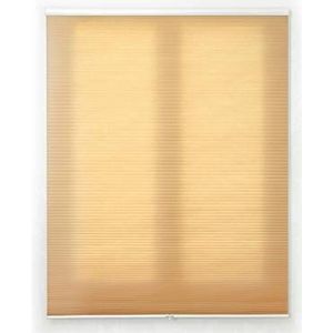 Blindecor Apidae plissé wafelrolgordijn beige 125x230 cm in verschillende kleuren en maten