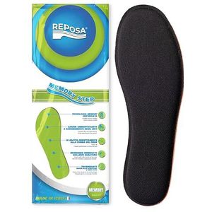 REPOSA Memory Step - Semelles chaussures homme et femme avec technologie Memory Certifiée, semelles en mousse à mémoire de forme pour soulagement immédiat et posture correcte - semelles respirantes à