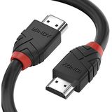 LINDY - HDMI 2.0-kabel Black Line High Speed 0,5 m met ethernet, slim design, 4K @60Hz HDMI 2.0 18G 3D 1080p HDCP 2.2 120Hz 144Hz HDR ARC CEC ATC OLED TV Monitor, PC, Xbox, Blu-Ray, Soundbar