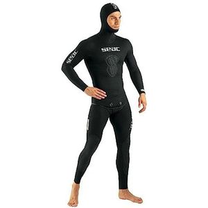 SEAC Black Shark Wetsuit voor heren, 5 mm, zwart, XL
