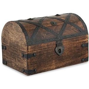 Ajuny Treasure Chest Souvenirs Box & Sieradendoosje van hout - Schatkist