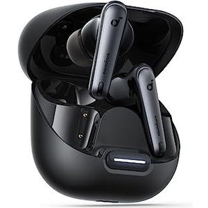 soundcore Anker Liberty 4 NC draadloze hoofdtelefoon met ruisonderdrukking tot 98,5%, aanpasbare ruisonderdrukking voor oordopjes en omgeving, Hi-Res Audio, 50 uur, draadloos opladen, Bluetooth 5.3