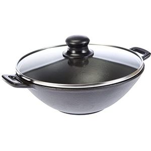 Kela 77747 5-delige wokset, gietijzer, diameter 24 cm, inhoud 3 liter, 'Miniwokset'