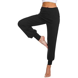 Sykooria Yogabroek voor dames, katoen, hoge taille, vrije tijd, pilates, elastisch, met rok