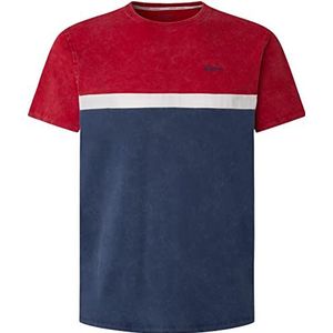 Pepe Jeans Raider T-Shirt, Rouge (Studio Red), XS Homme