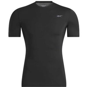 Reebok Ideaal voor training en training, heren T-shirt, zwart.