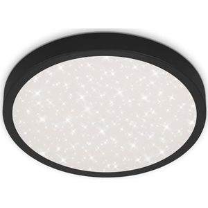 Briloner Leuchten LED plafondlamp met sterrendecoratie wit zwart Ø 38cm 24W 3000lm 4000K