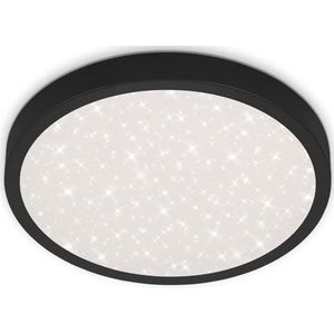 Briloner Leuchten LED-plafondlamp met sterrendecoratie wit / zwart Ø 38cm 24W 3000lm 4000K