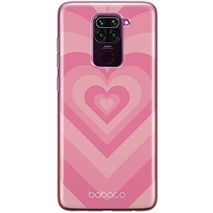 ERT GROUP beschermhoes voor Xiaomi Redmi Note 9 (Babaco Hearts 007), perfect aangepast aan de vorm van de mobiele telefoon, TPU-hoes