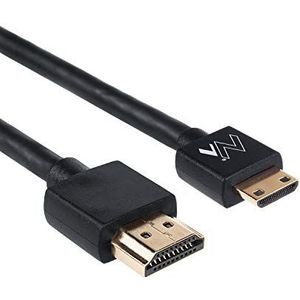 Maclean MCTV-713 HDMI-kabel Ultra Slim High Speed Audio Video Ethernet verguld 4K 3D FullHD (HDMI miniHDMI 3m)