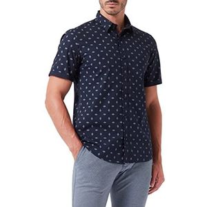 s.Oliver hemd heren korte mouwen, Navy Blauw