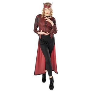 Rubies Officieel Marvel Dr Strange in the Multiverse of Madness Scarlett Witch Deluxe kostuum voor dames, kostuum voor volwassenen, maat M