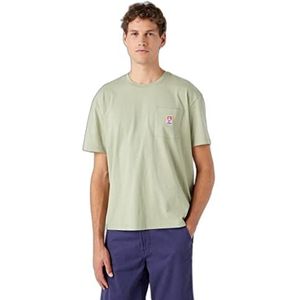 Wrangler Casey Jones Pocket Tee T-shirt voor heren, Tea Leaf, XL, Theeblad