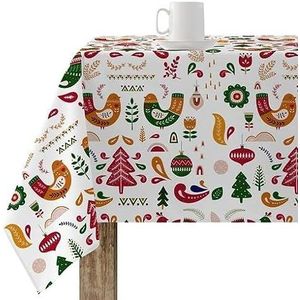 BELUM | Tafelkleed Kerstmis | vlekbescherming tafelkleed rechthoekig hars | tafelkleed van hars (stof gelamineerd) | tafelkleed | huishoudtafel (100 x 140 cm)