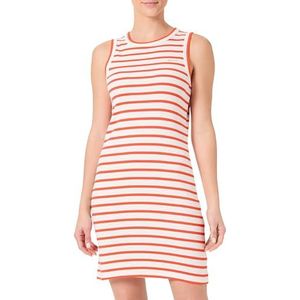 Robe en jersey à rayures, rouge marbré, L