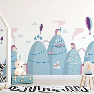 Ambiance Muurstickers voor kinderen, decoratie voor babykamer, muursticker, reuzensticker, 120 x 180 cm