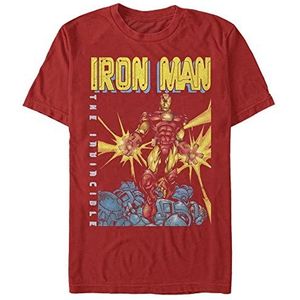 Marvel Avengers Classic-Iron Man Organic T-shirt, uniseks, korte mouwen, rood, XXL, ROT