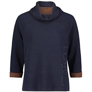 Betty Barclay 2490/1114 sweatshirts, donkerblauw/bruin, 40 dames, donkerblauw/bruin, 38, donkerblauw/bruin