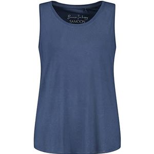 Samoon 971987-29613 Tanktop, Mood Blue, 52 dames, Mood Blue, 52, Mood Blue