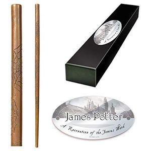 De Noble Collection - James Potter-tekenwand – 37 cm (37 cm) hoogwaardige tovenaarswereld muur met naam – Harry Potter-filmset filmrekwisieten muren