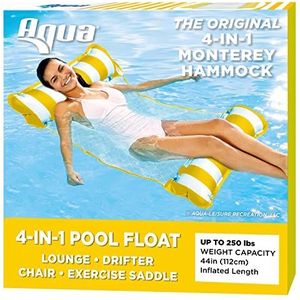 Aqua 4 in 1 originele Monterey hangmat zwembad & water hangmat opblaasbaar zwembad multifunctioneel volwassenen zwembad zwemmat