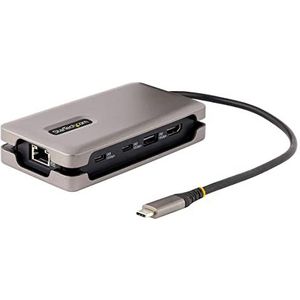 StarTech.com USB-C multiport adapter, 4K 60Hz HDMI 2.0b, HDR, USB 3.2 Gen 2 10 Gbps (2x USB-C, 1x USB-A), 100 W PD Pass-Through, Mini docking station 30 cm kabel laptop docking station (DKT) 31CH2CP. D3)