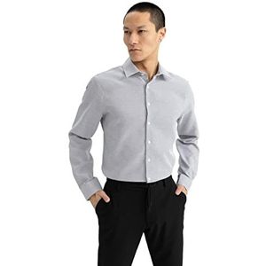 DeFacto T-shirt tunique pour homme, gris, XS