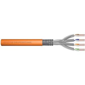DIGITUS Installatiekabel Cat 7 S-FTP, 1200 MHz Dca (in 50575), AWG 23/1, trommel 250 m, SX, oranje