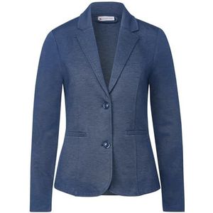 Street One Blazer piqué Qr Basic pour femme, Dark Intense Gentle Blue Mel., 36